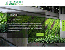 Tablet Screenshot of greenstreetgreenwalls.com